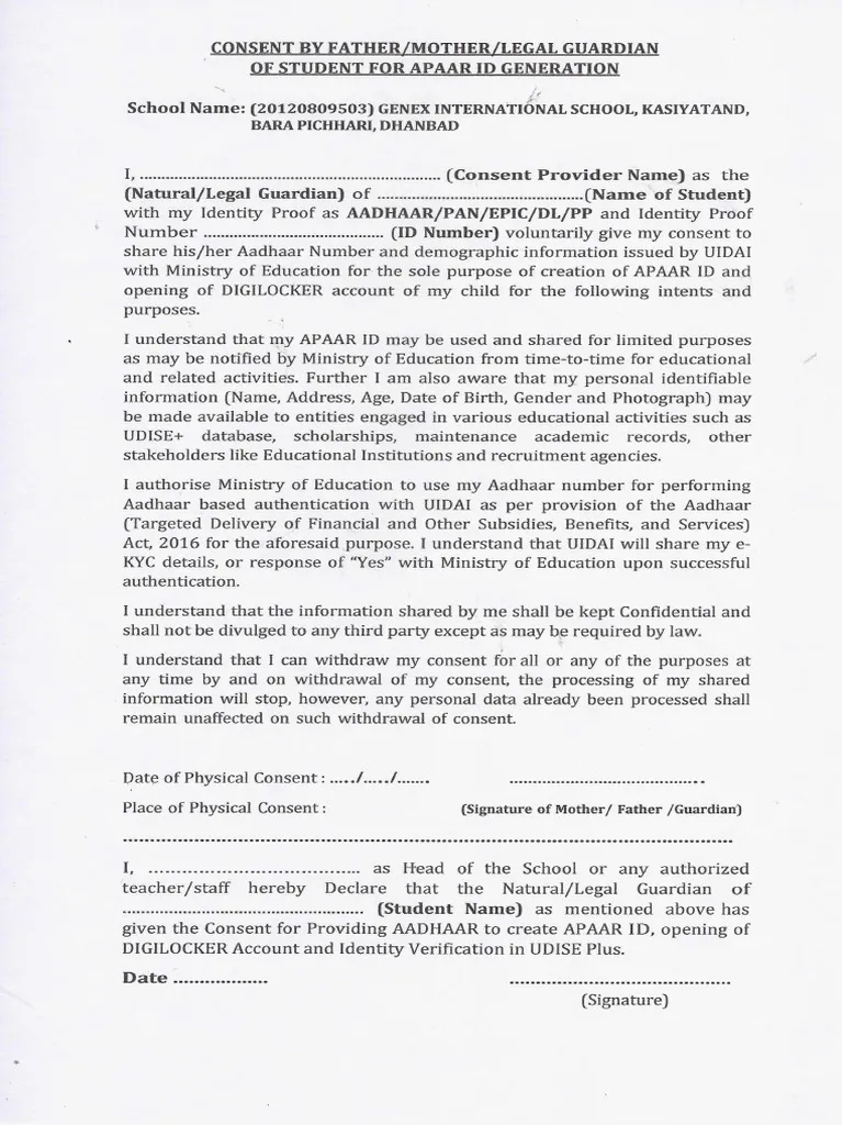 Where to Get the APAAR ID Consent Form for Minors: Top 5 Ways